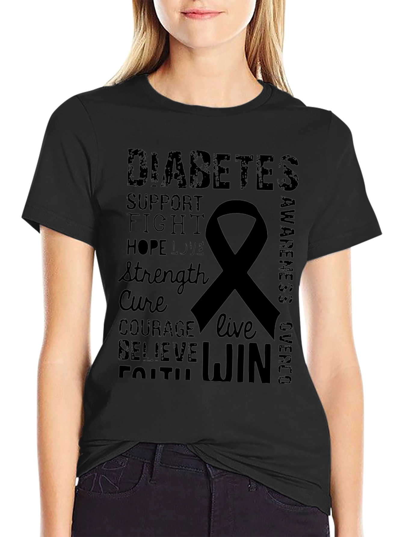 Diabetes Awareness T-Shirt - Support the Fight
