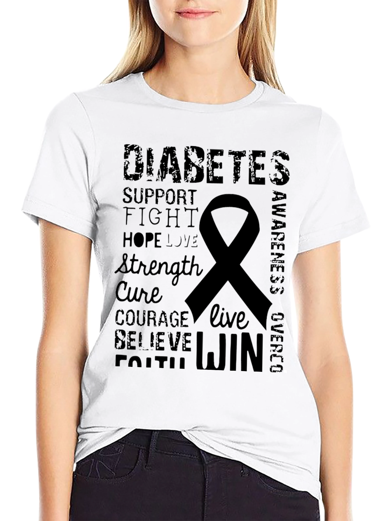 Diabetes Awareness T-Shirt - Support the Fight