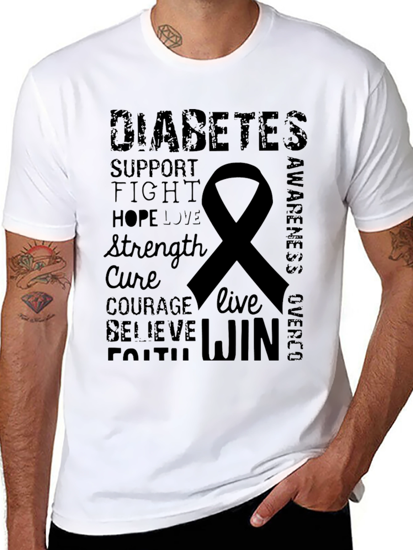 Diabetes Awareness T-Shirt - Support the Fight