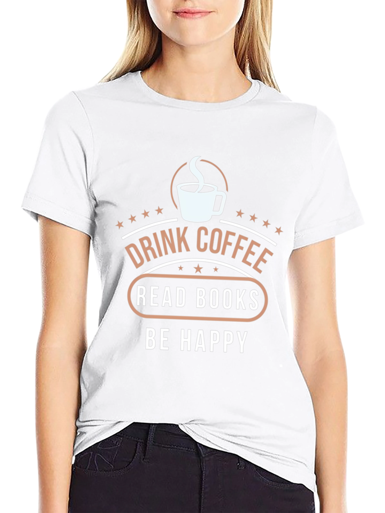 Coffee & Books Graphic T-Shirt