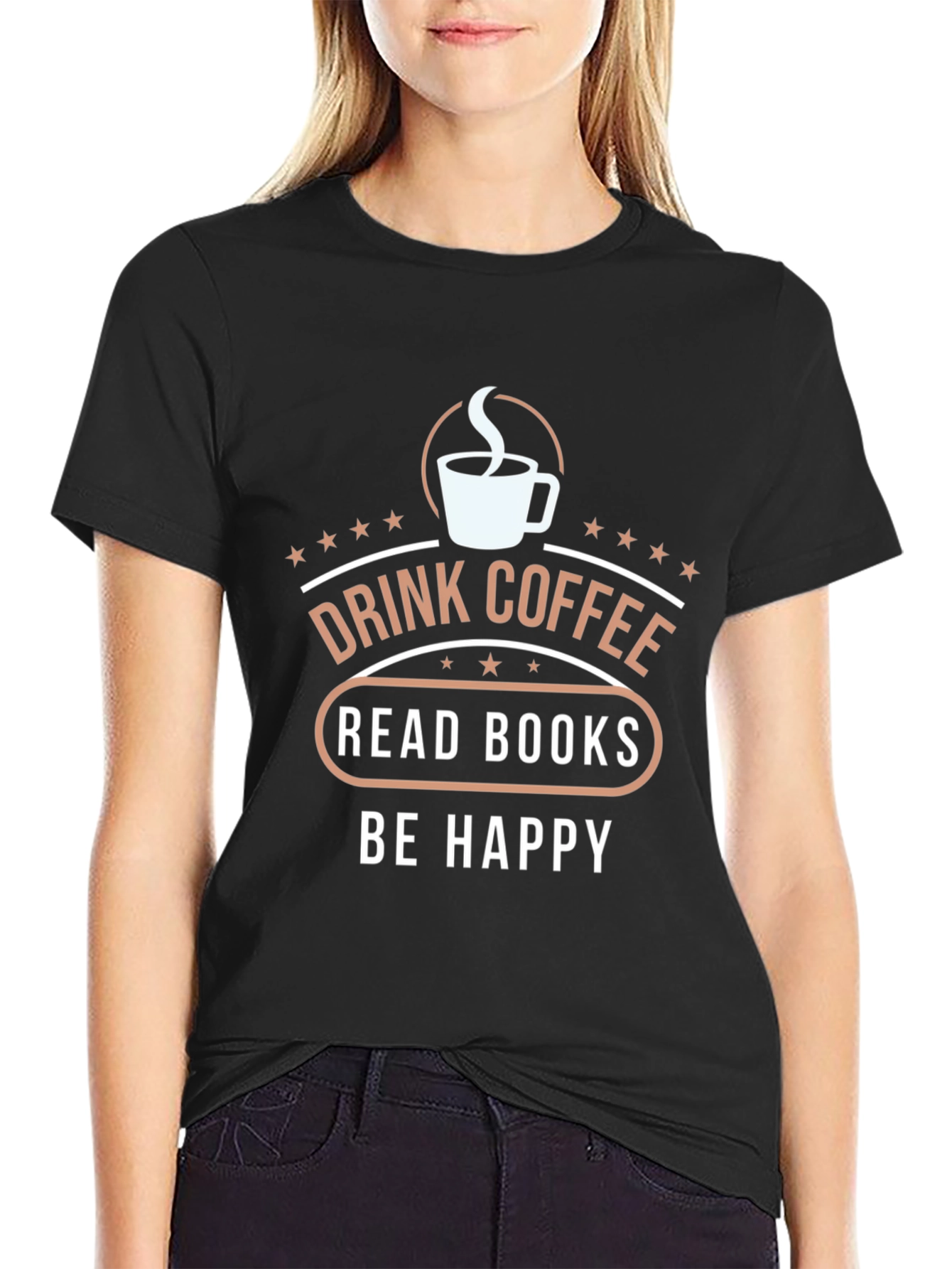 Coffee & Books Graphic T-Shirt