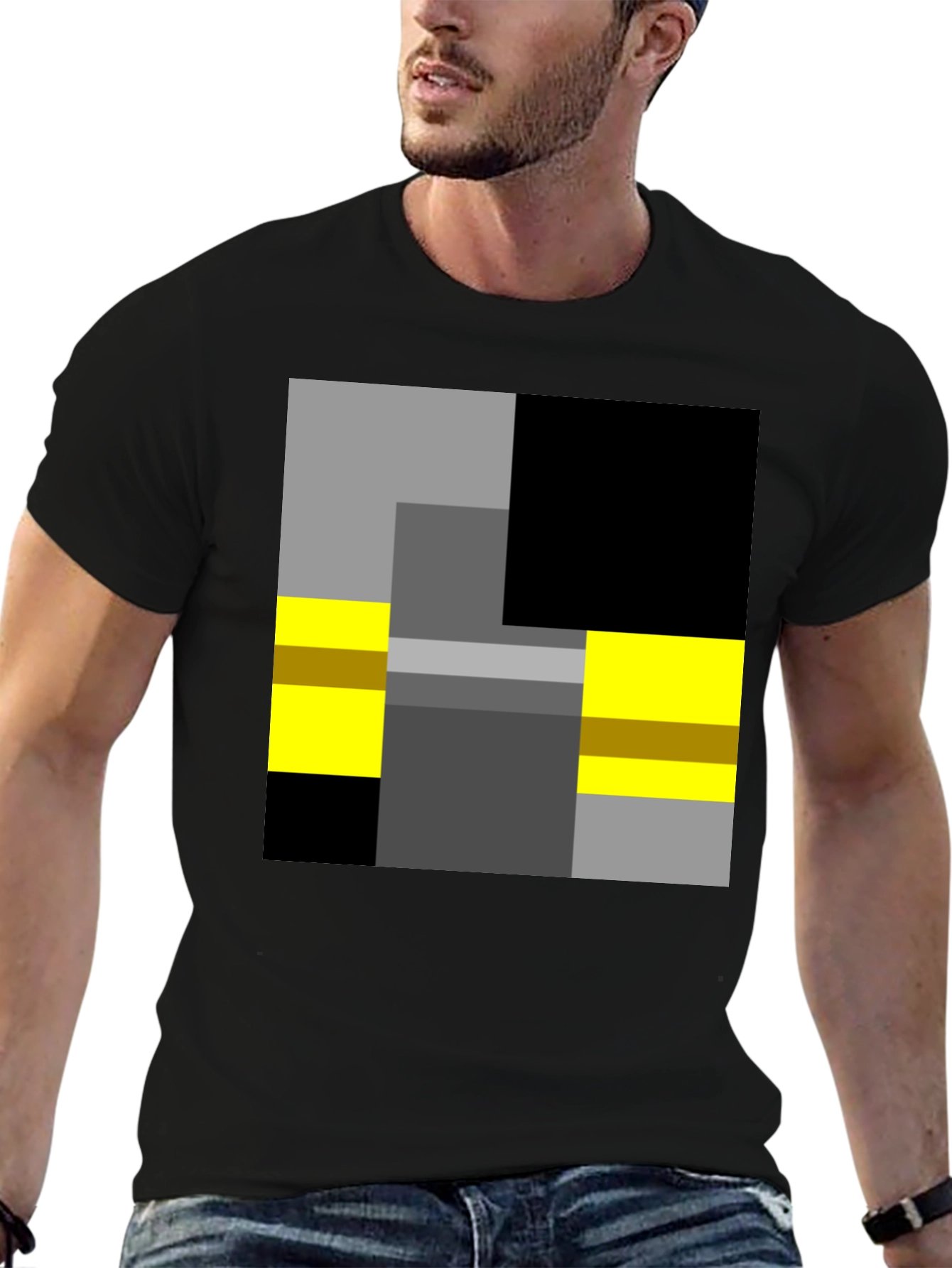 Abstract Geometric Block T-Shirt