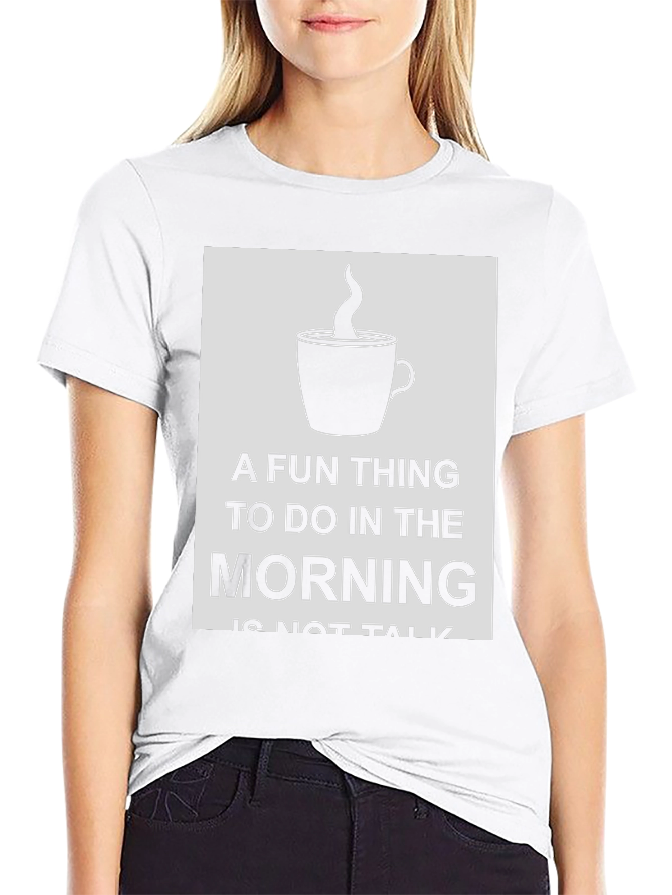 Funny Morning Coffee Graphic T-Shirt