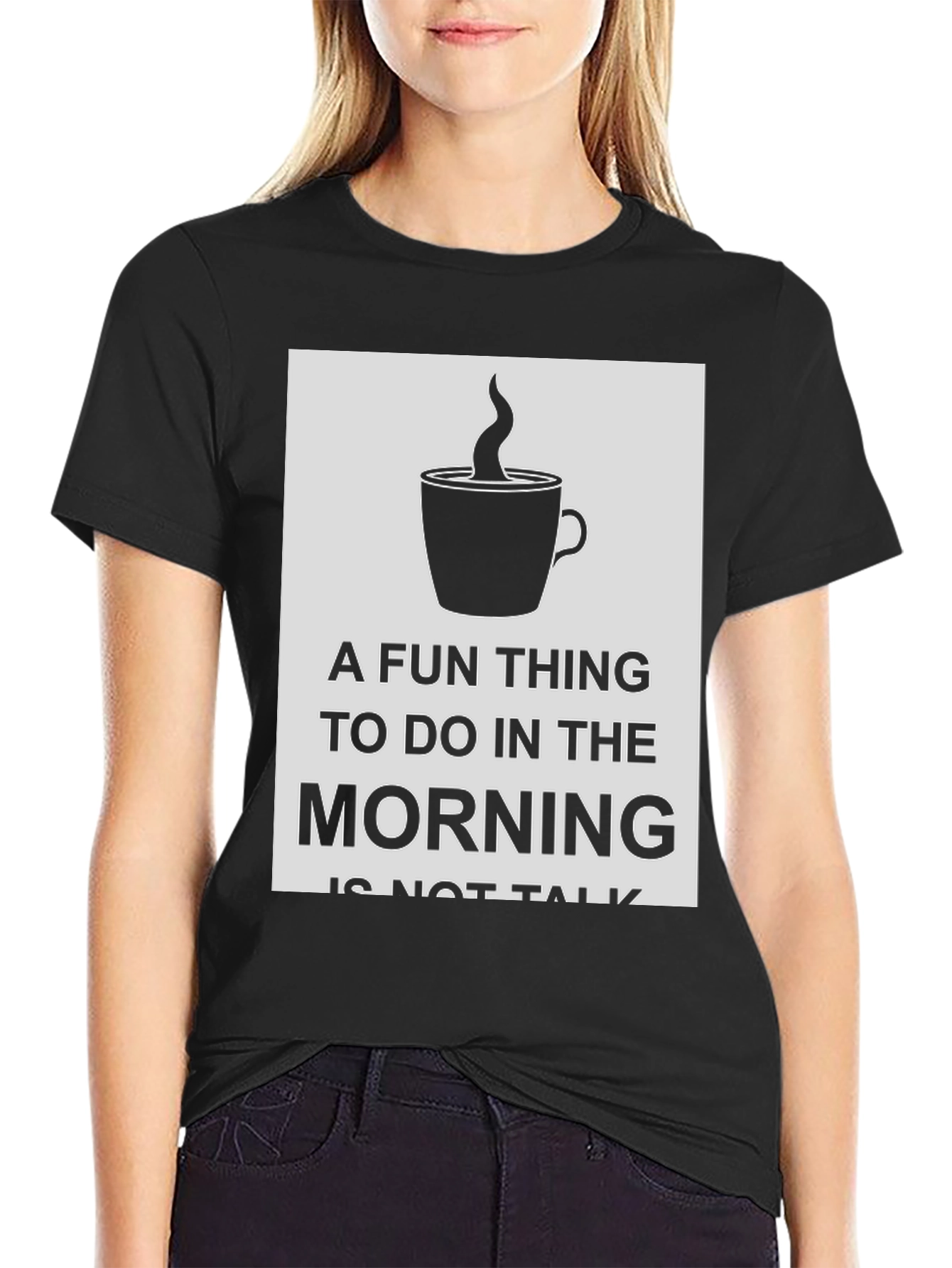 Funny Morning Coffee Graphic T-Shirt