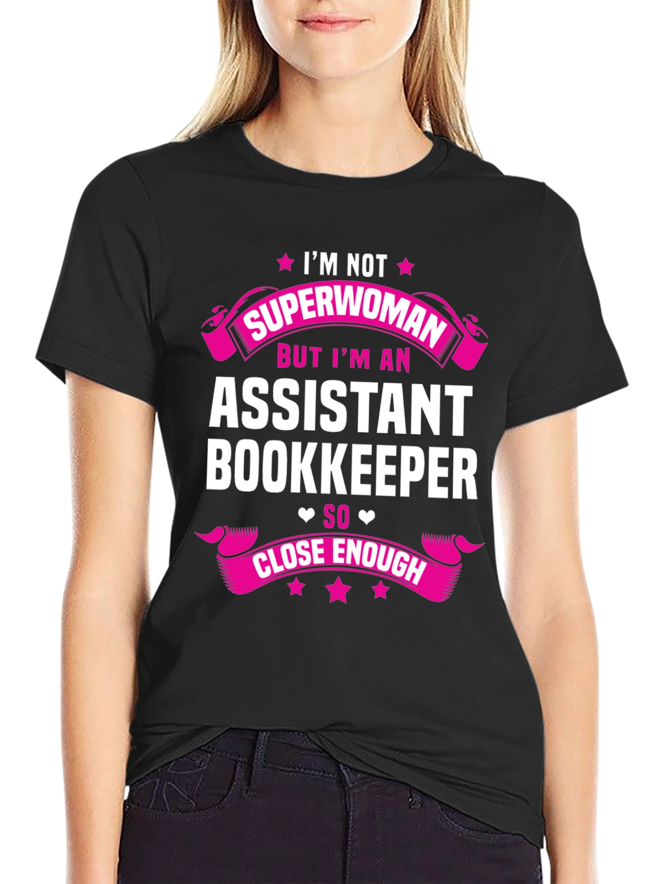 Assistant Bookkeeper Superwoman Graphic Tee