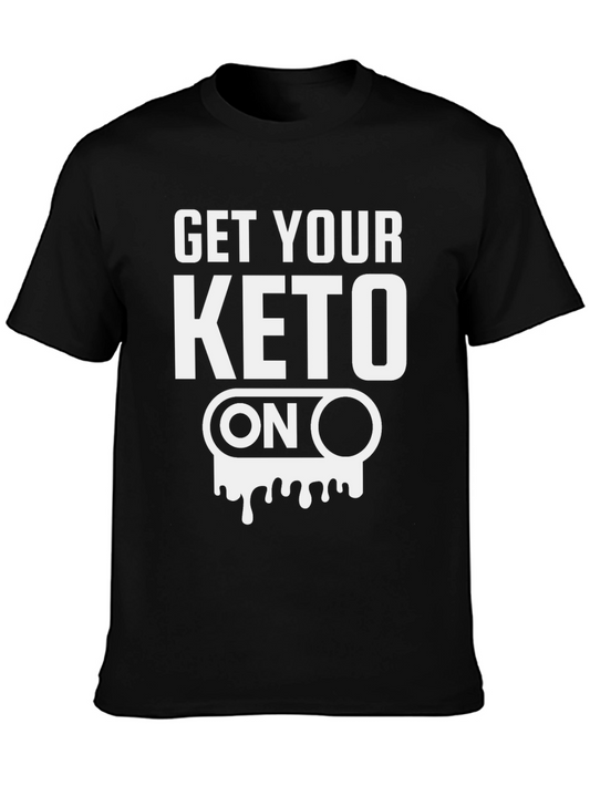 Get Your Keto On Black Graphic Tee