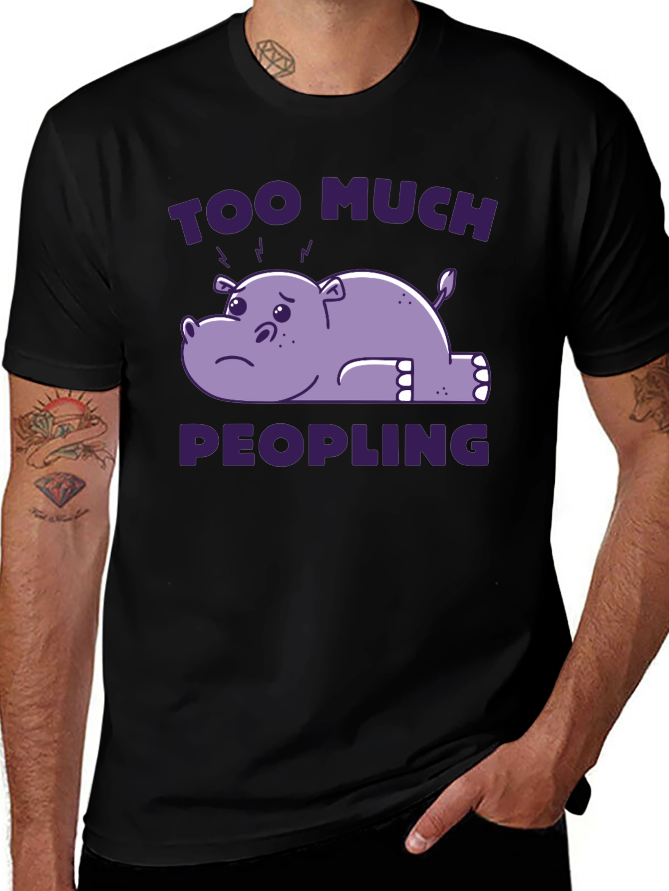 Too Much Peopling T-Shirt - Introvert Humor Tee
