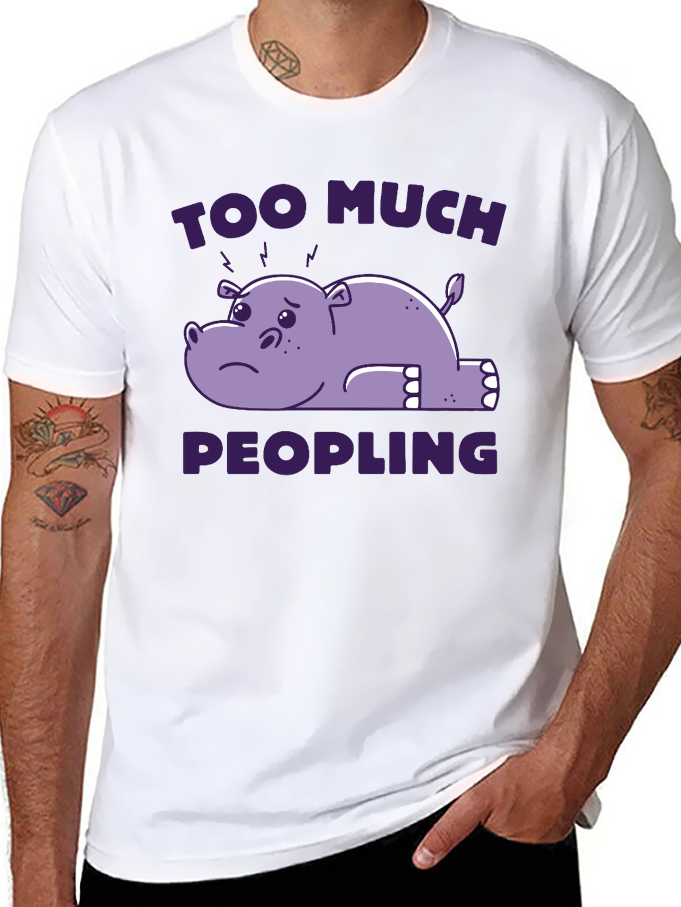 Too Much Peopling T-Shirt - Introvert Humor Tee