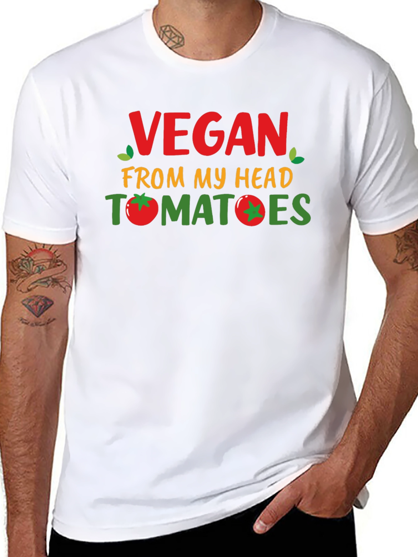 Vegan Tomato Graphic T-Shirt