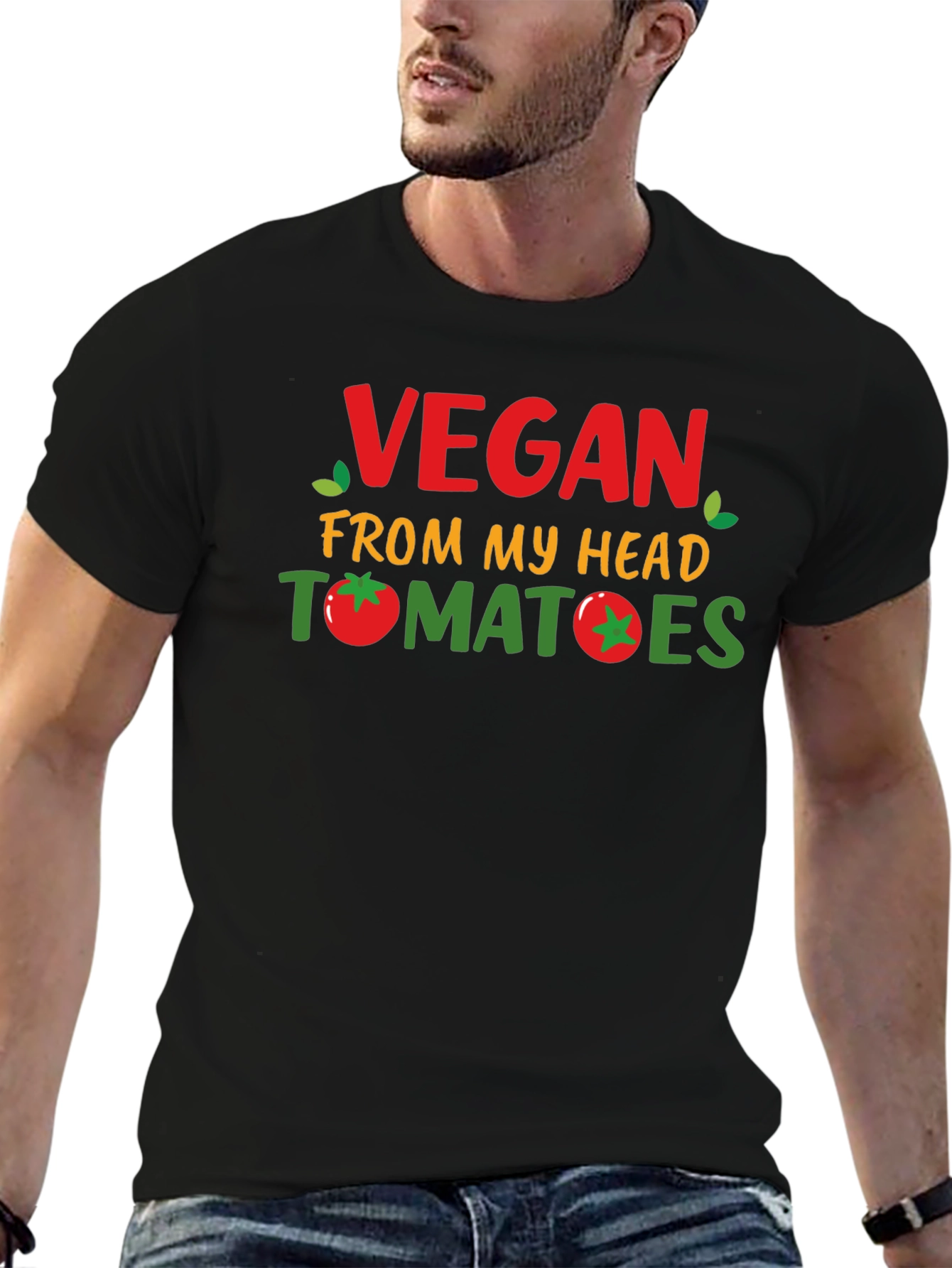 Vegan Tomato Graphic T-Shirt