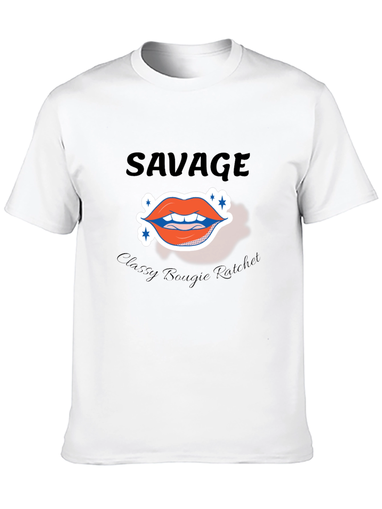 Savage Lips Graphic T-Shirt - Black