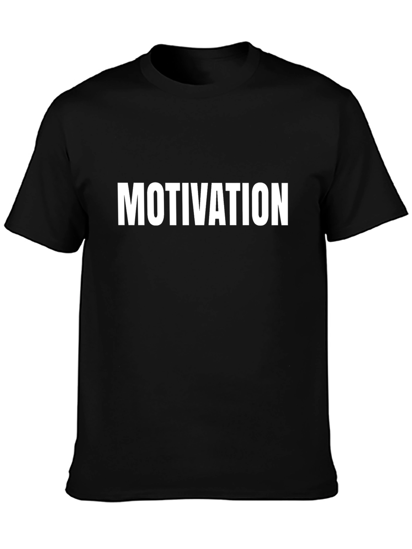 Motivational Black Graphic Tee