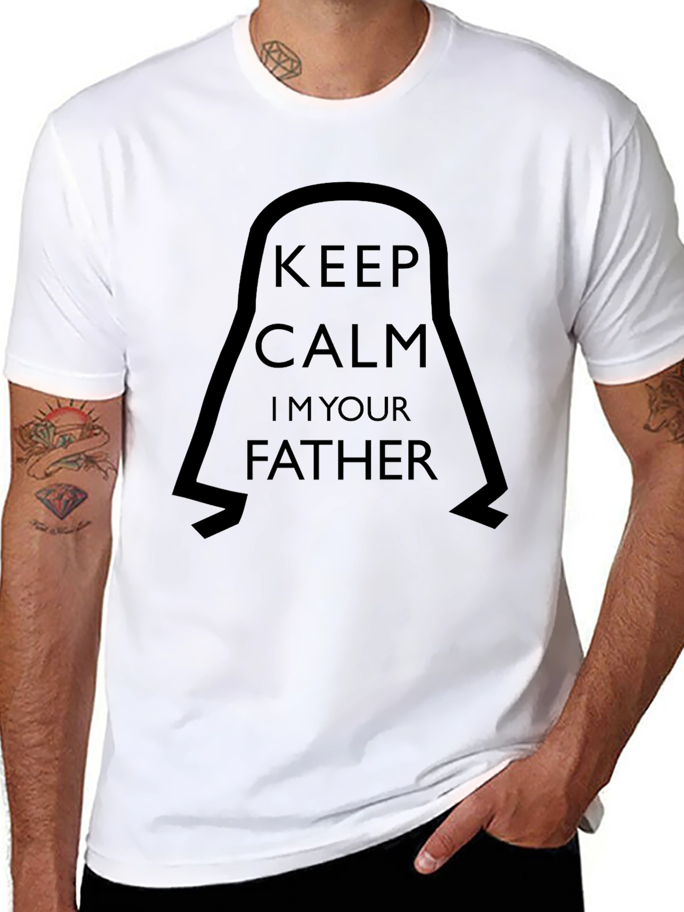Keep Calm Im Your Father Black T-Shirt