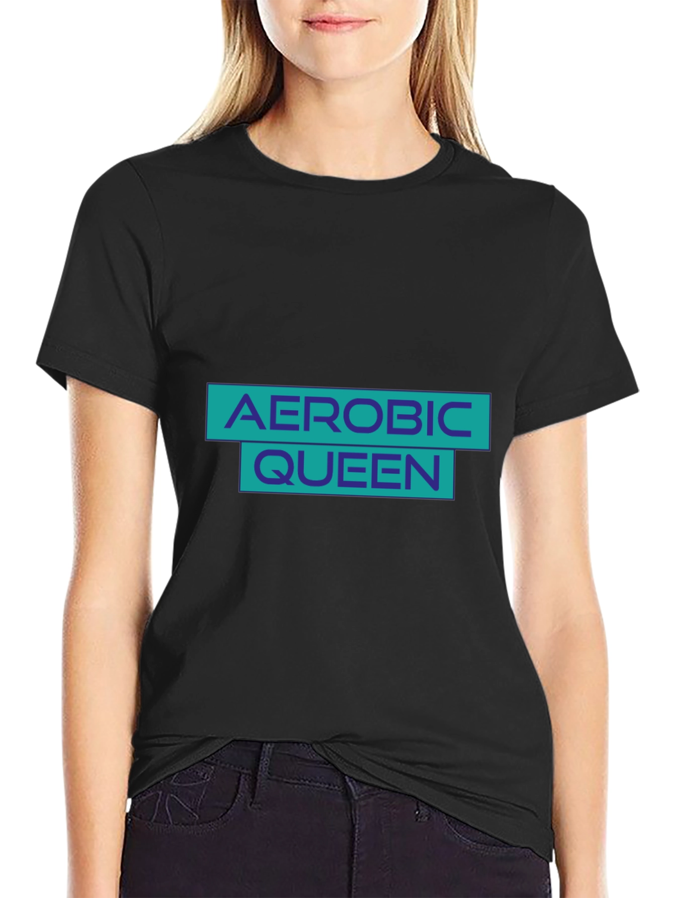 Aerobic Queen Black T-Shirt