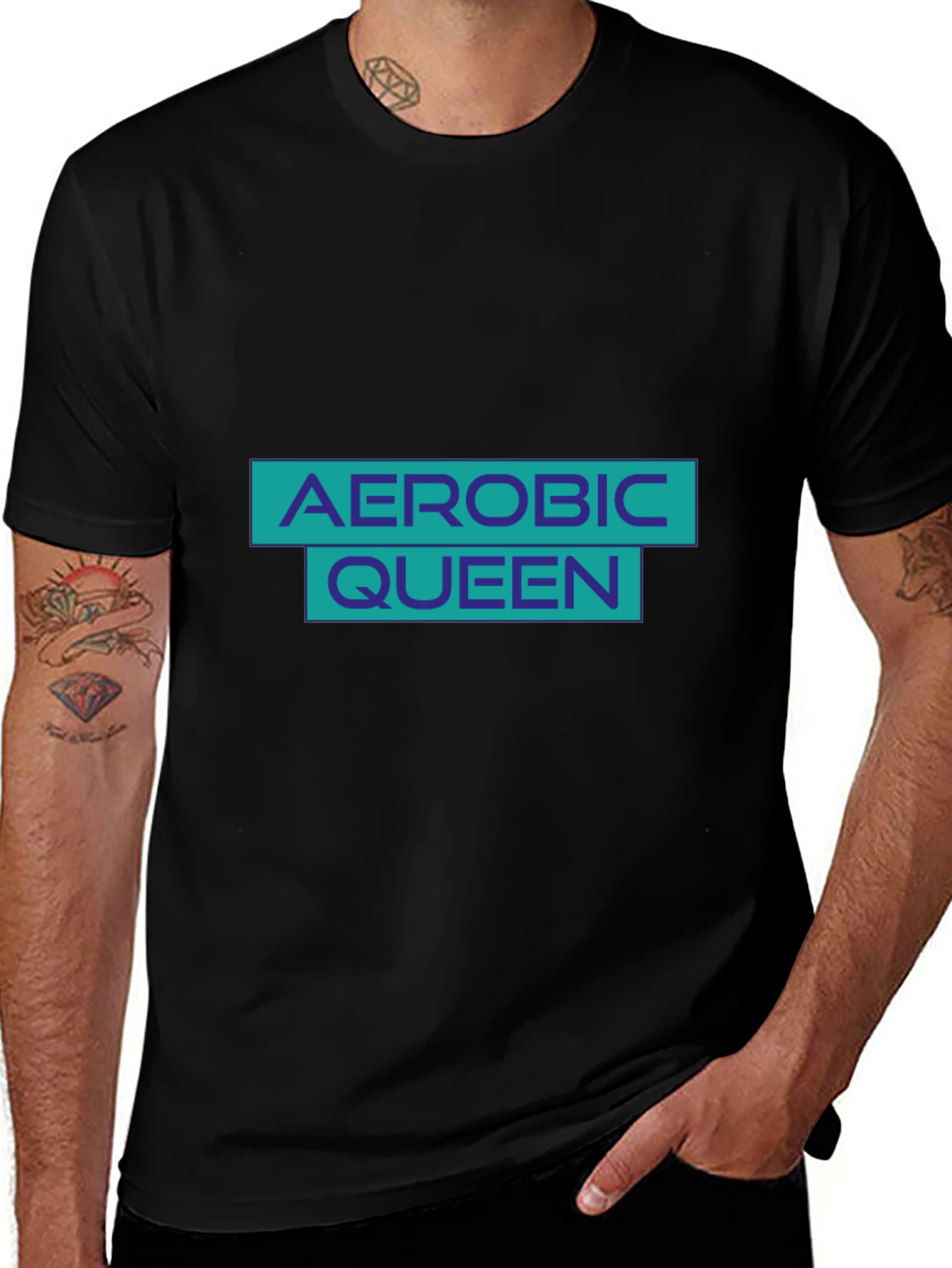 Aerobic Queen Black T-Shirt