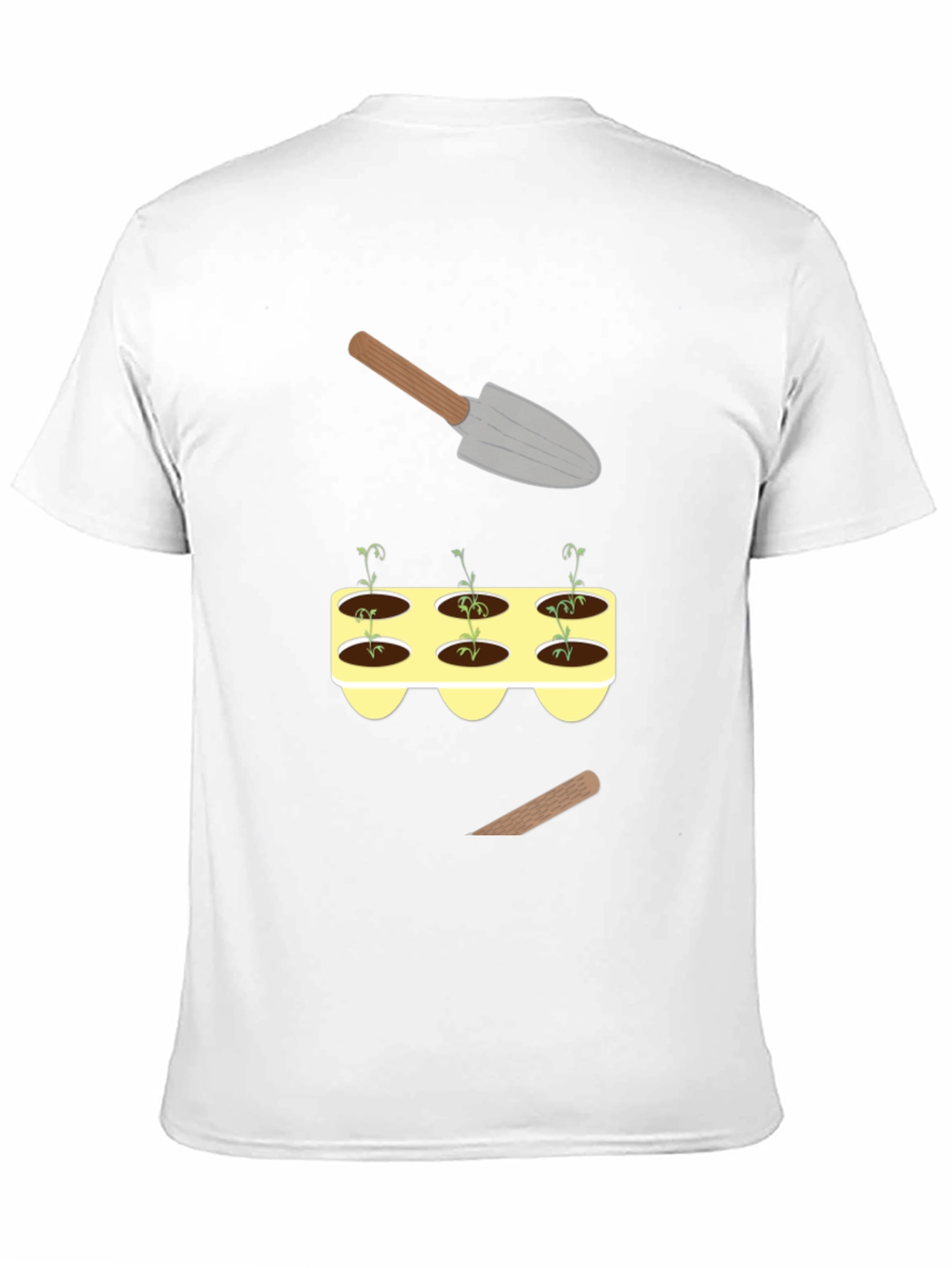 Gardening T-Shirt: Sprouts & Tools Graphic Tee