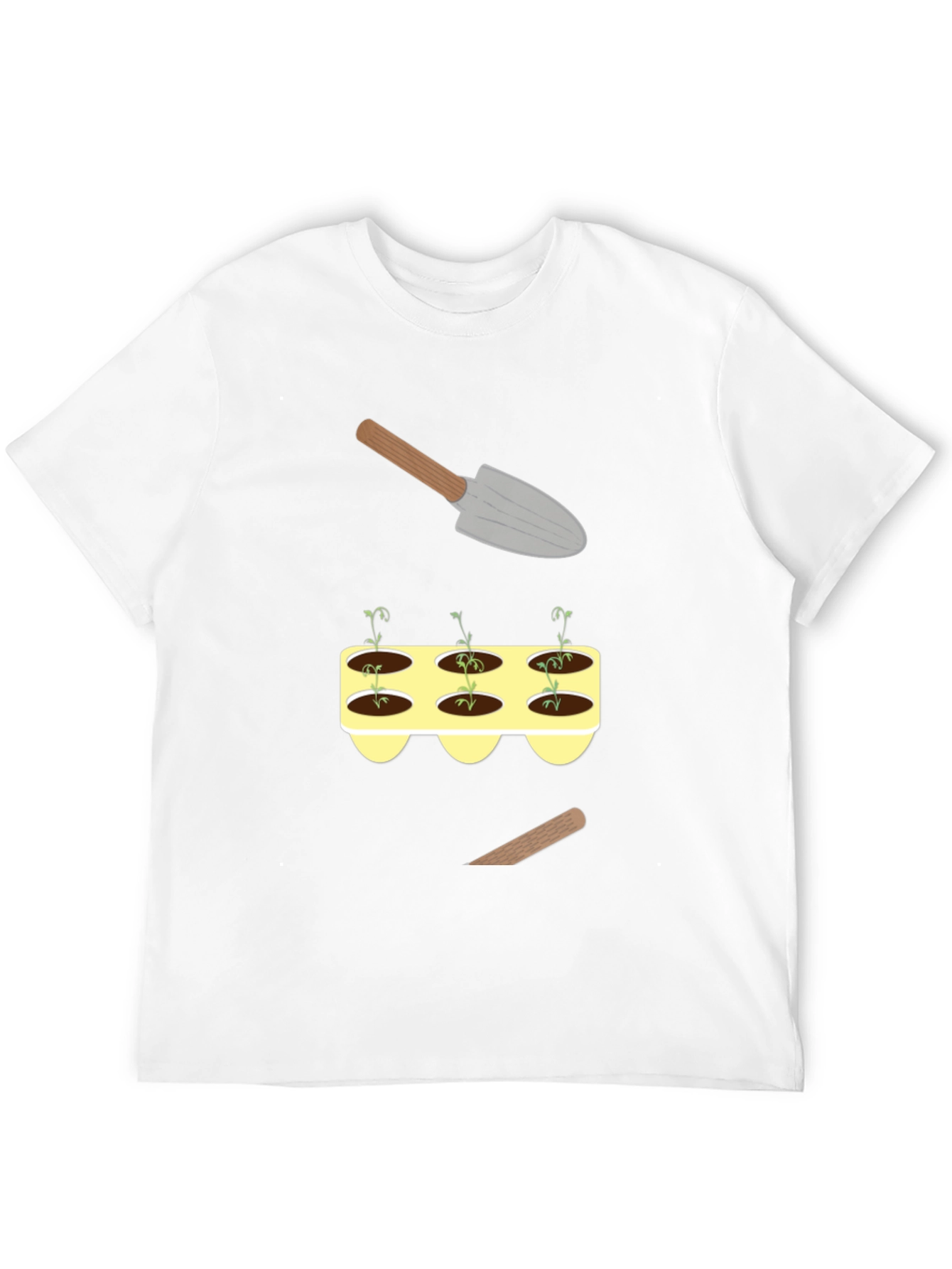 Gardening T-Shirt: Sprouts & Tools Graphic Tee