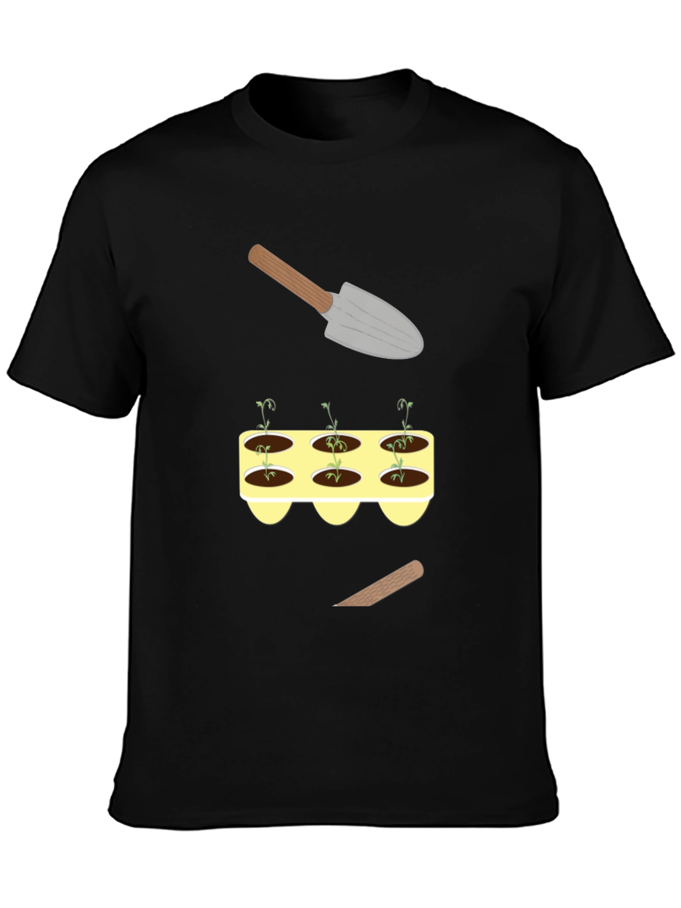 Gardening T-Shirt: Sprouts & Tools Graphic Tee