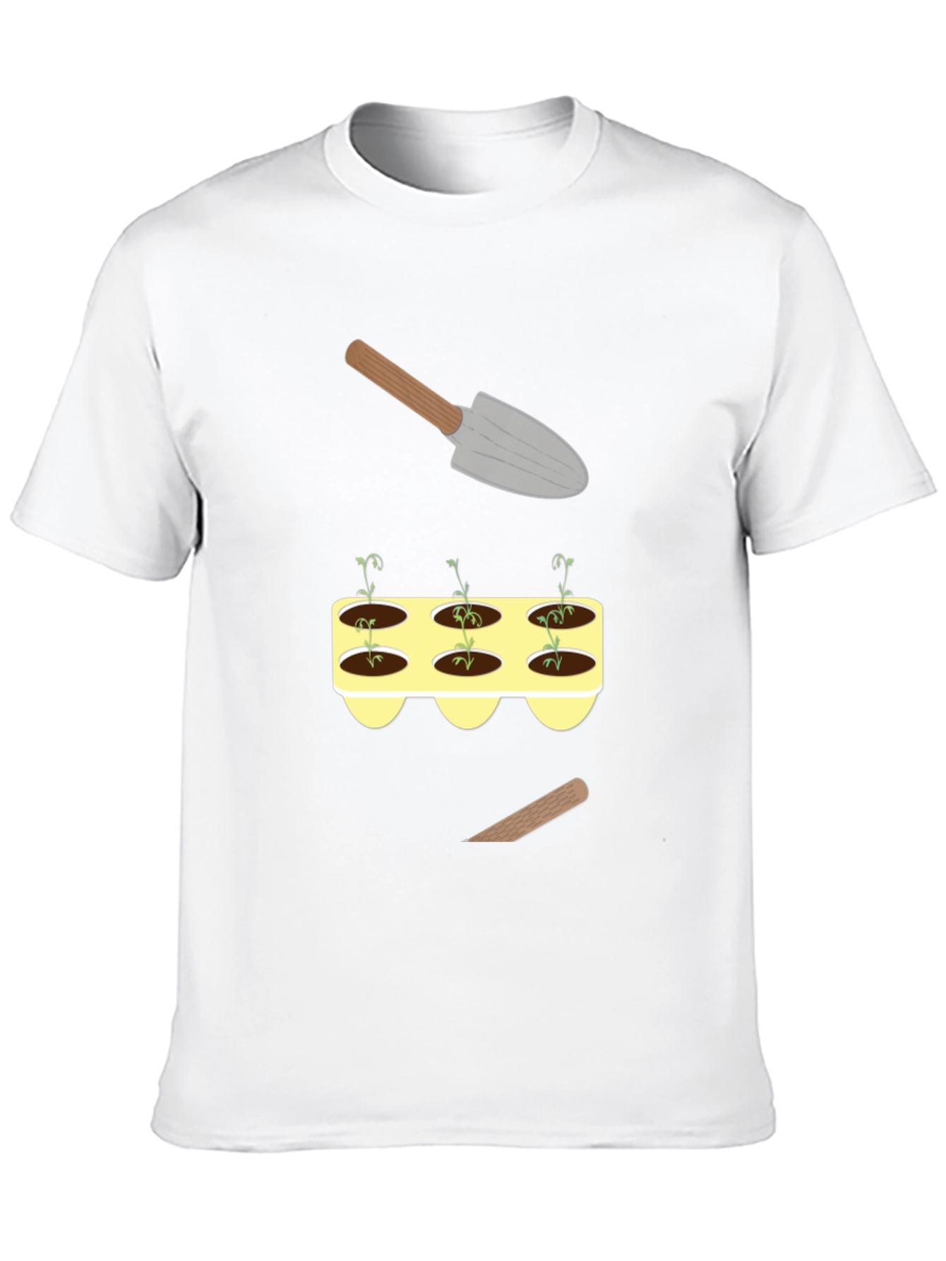 Gardening T-Shirt: Sprouts & Tools Graphic Tee