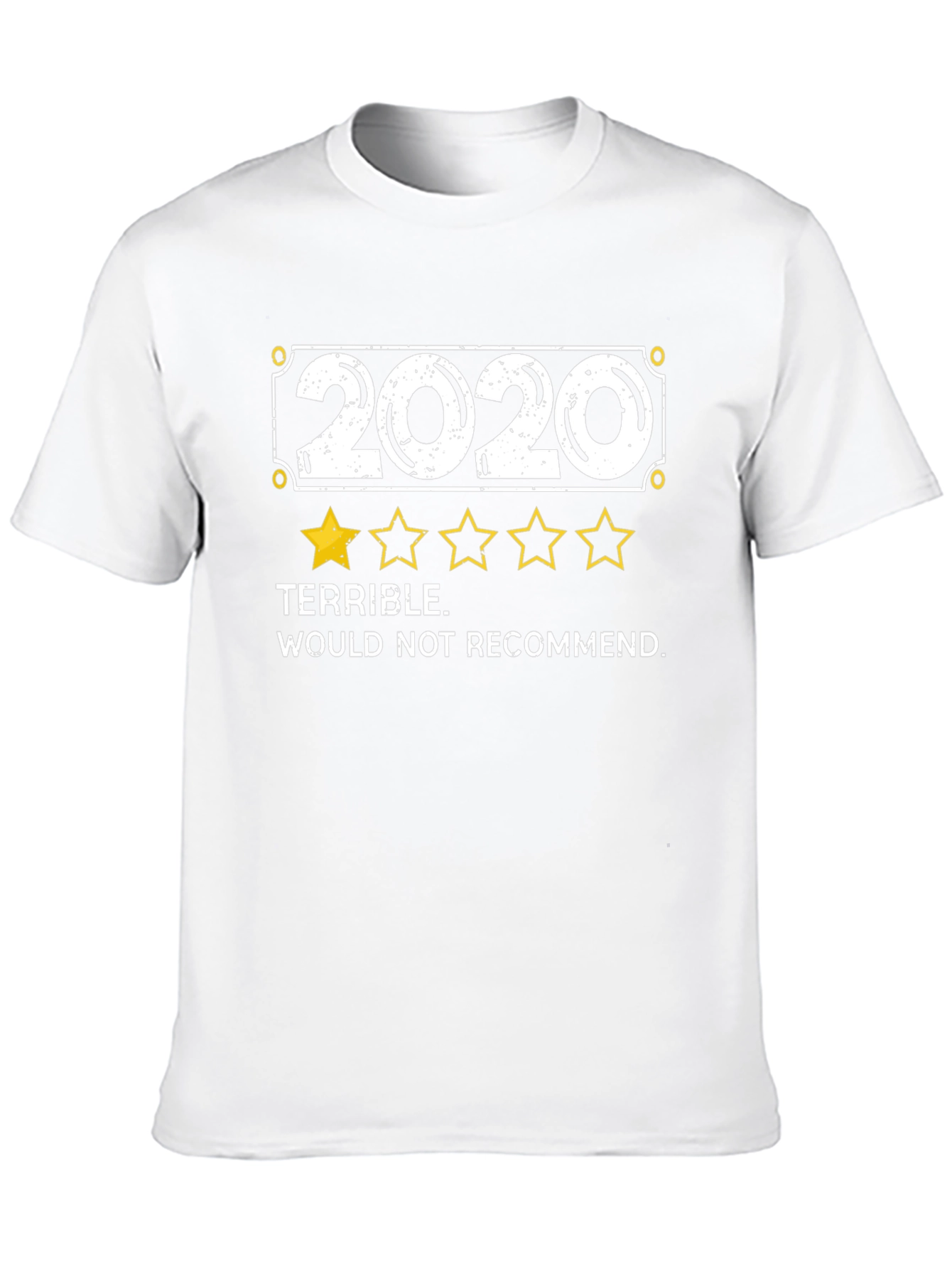 2020 Terrible Review Graphic Tee - Black