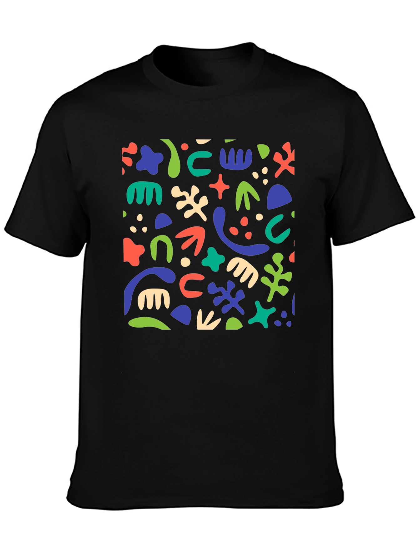 Abstract Art Black T-Shirt