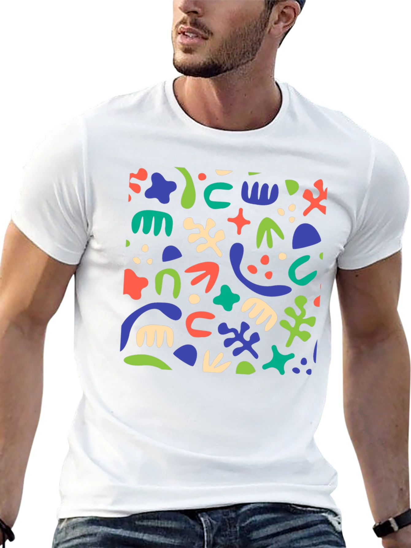 Abstract Art Black T-Shirt