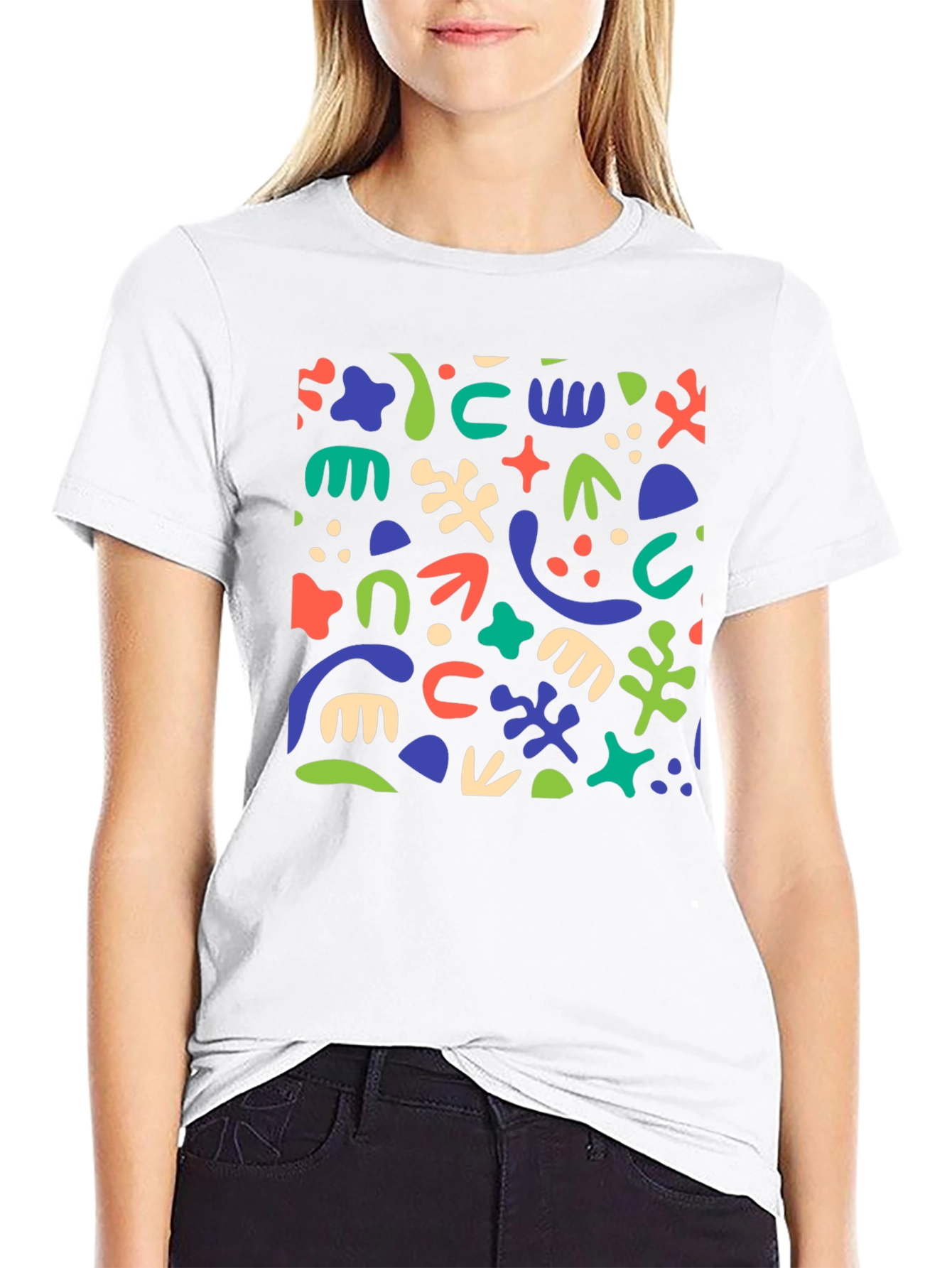 Abstract Art Black T-Shirt