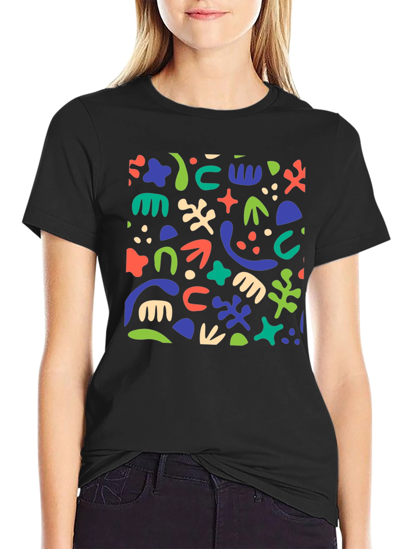 Abstract Art Black T-Shirt