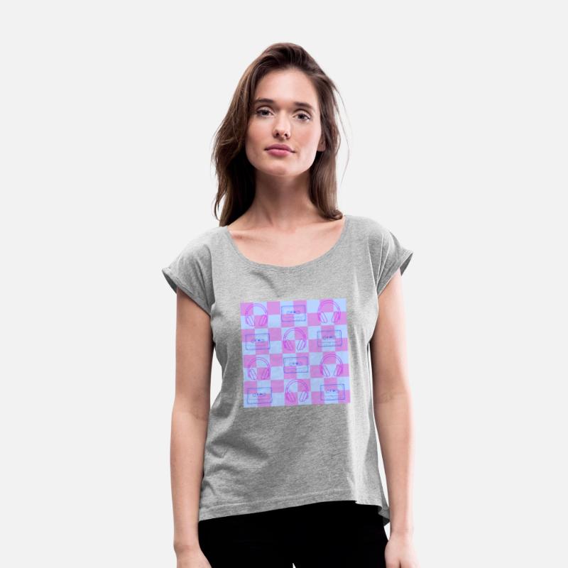 1980's Music Checkerboard - blue and purple