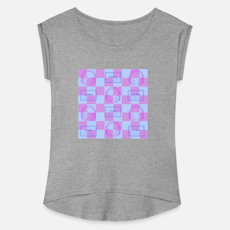 1980's Music Checkerboard - blue and purple