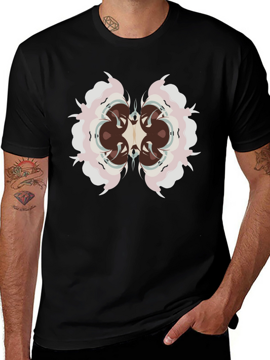 Abstract Black Tee: Eye-Catching Graphic Design