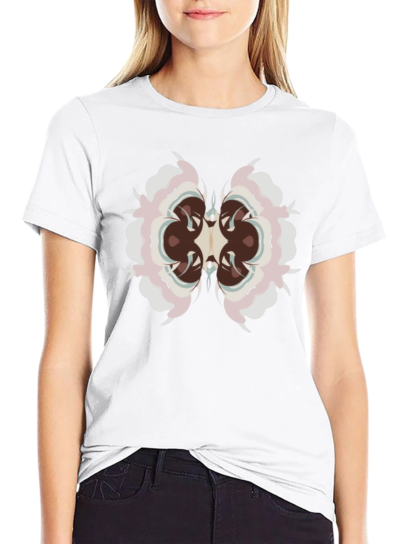 Abstract Black Tee: Eye-Catching Graphic Design