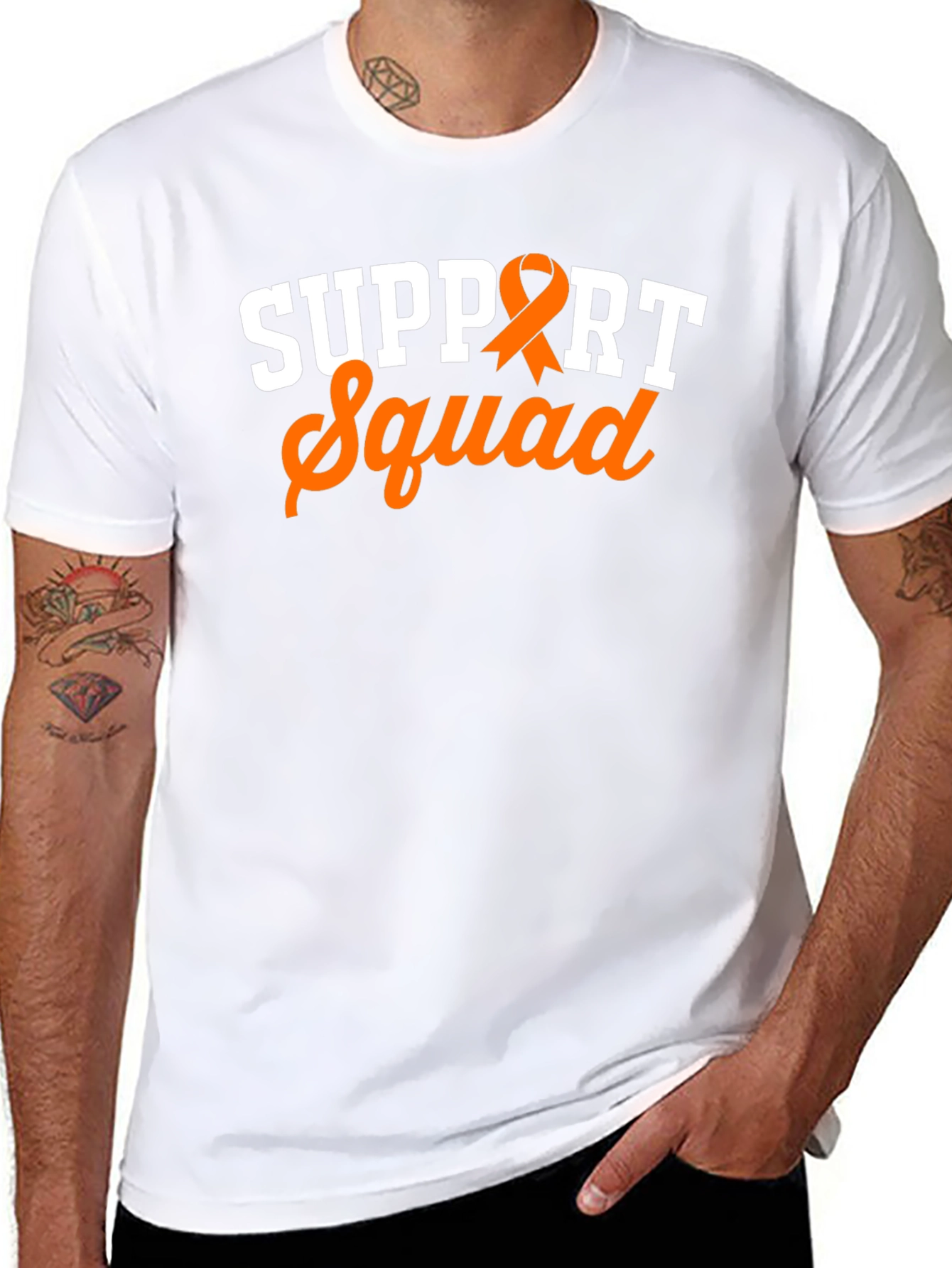 Support Squad Ribbon Tee - Awareness T-Shirt