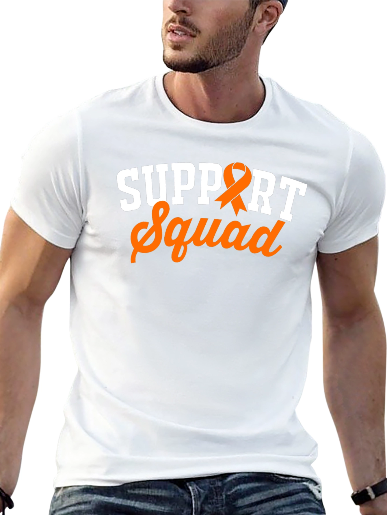 Support Squad Ribbon Tee - Awareness T-Shirt