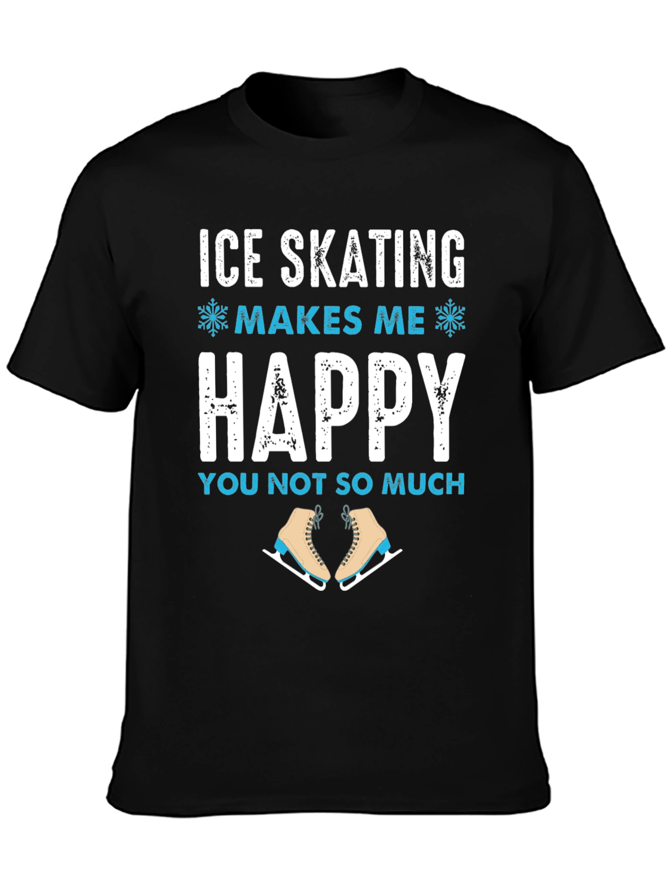 Ice Skating Makes Me Happy T-Shirt