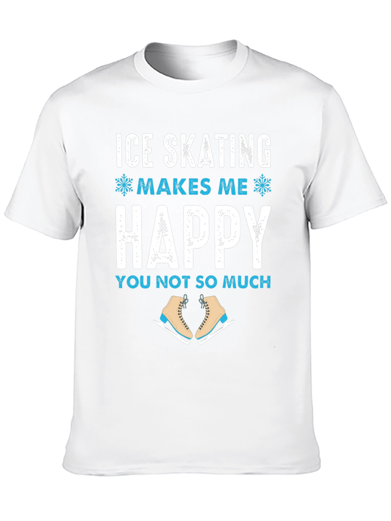 Ice Skating Makes Me Happy T-Shirt