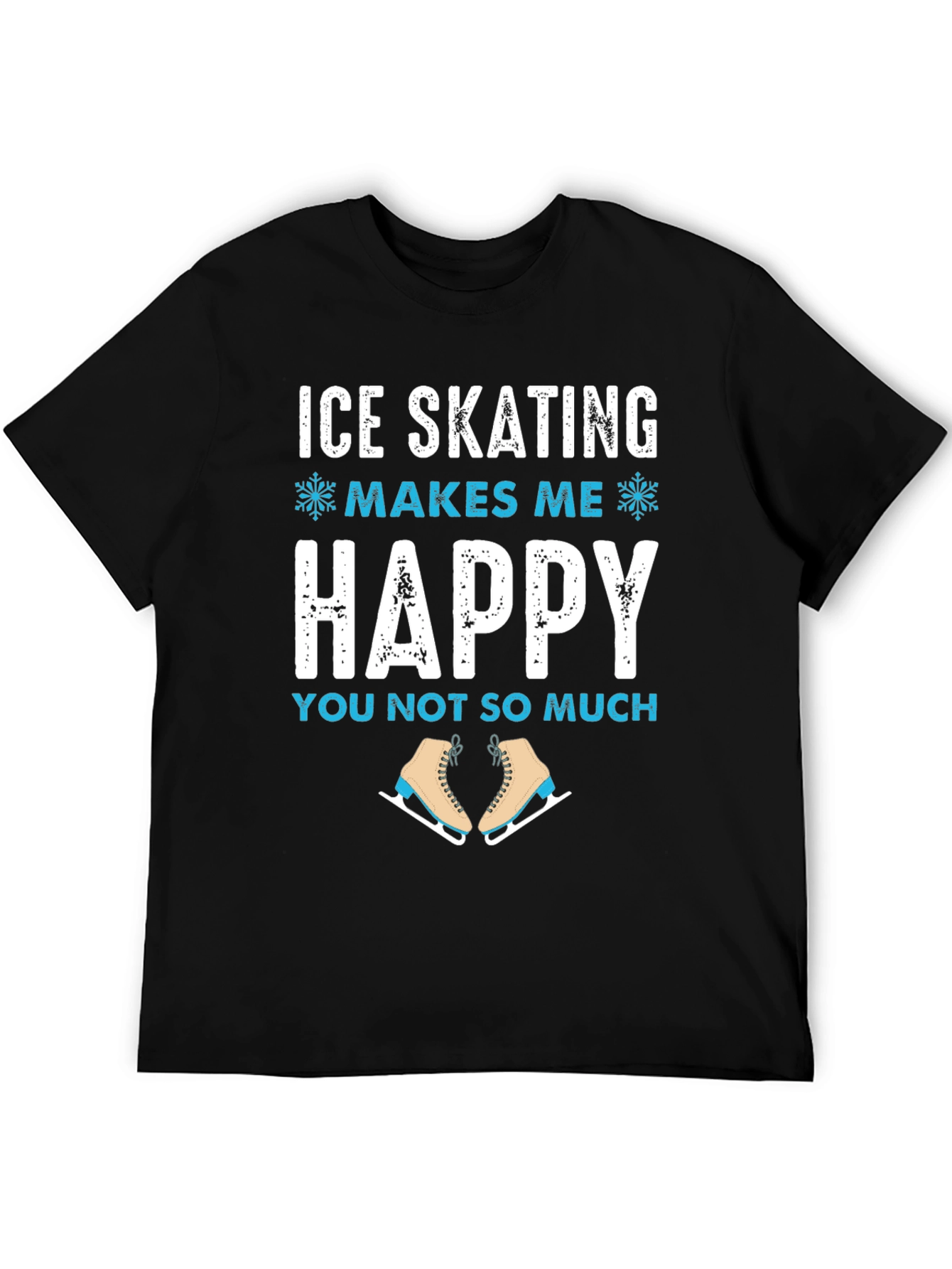 Ice Skating Makes Me Happy T-Shirt
