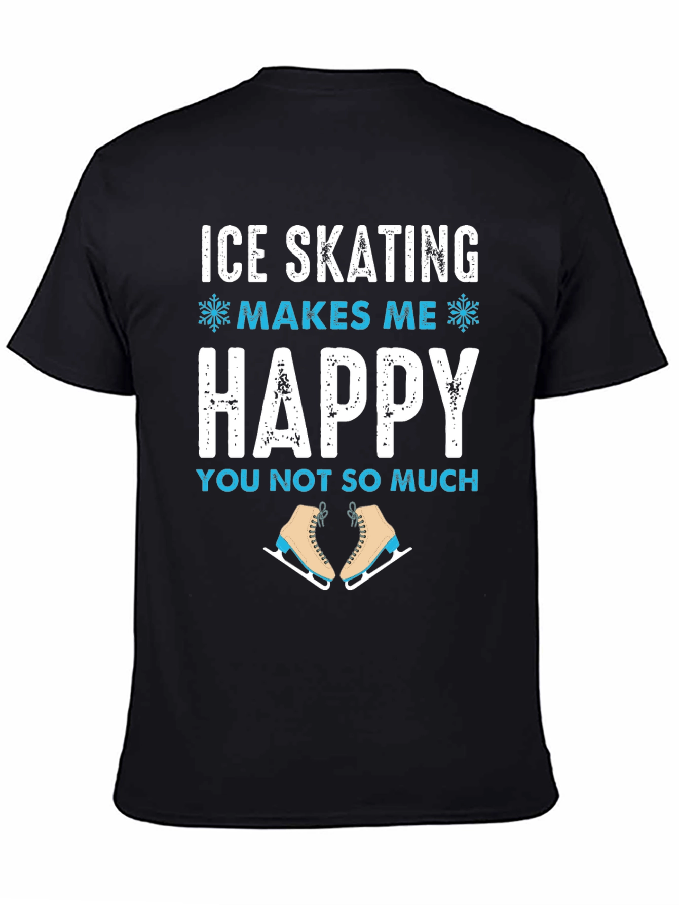 Ice Skating Makes Me Happy T-Shirt