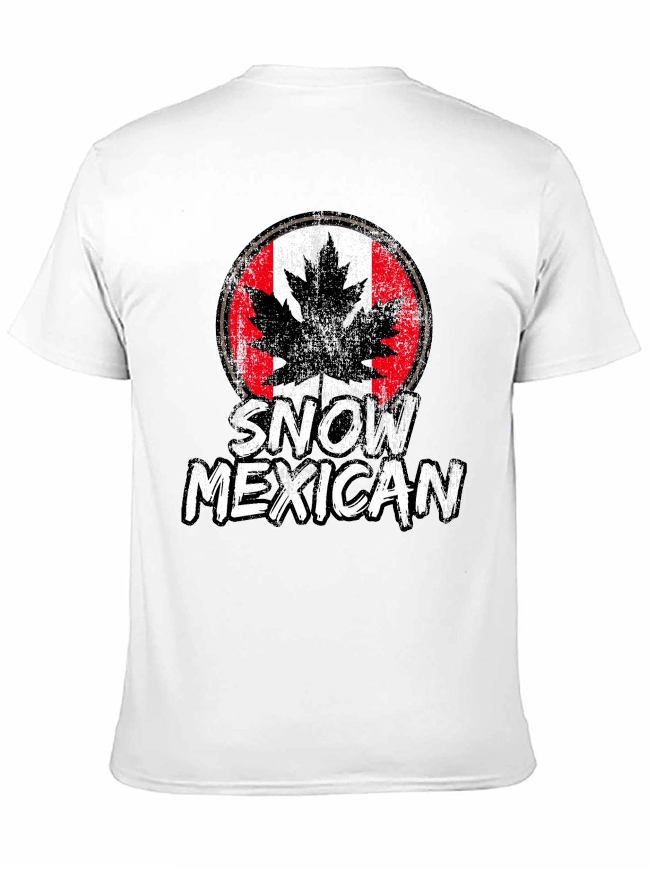 Snow Mexican Canada Flag Graphic T-Shirt