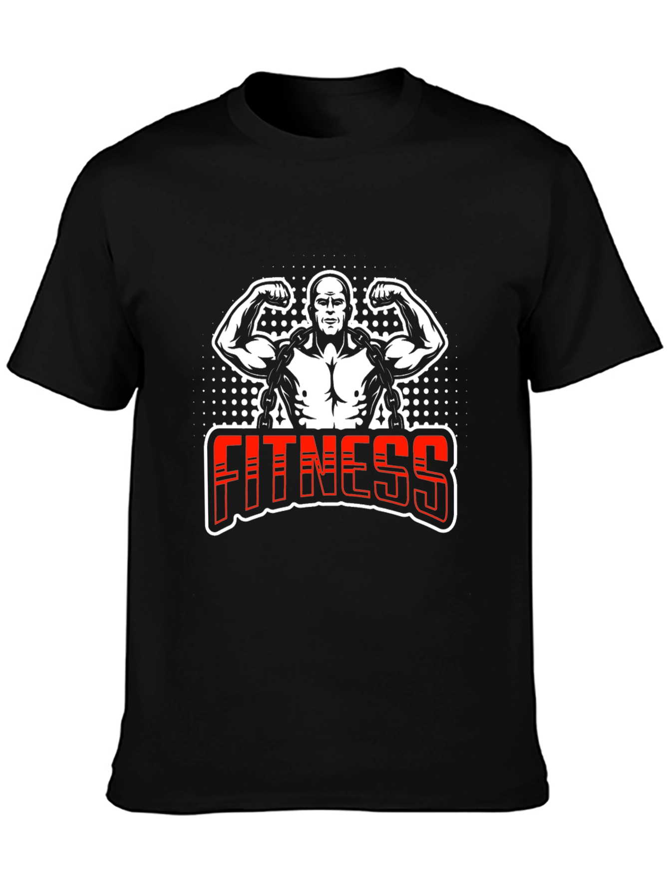 Fitness Graphic Black T-Shirt for Gym Lovers
