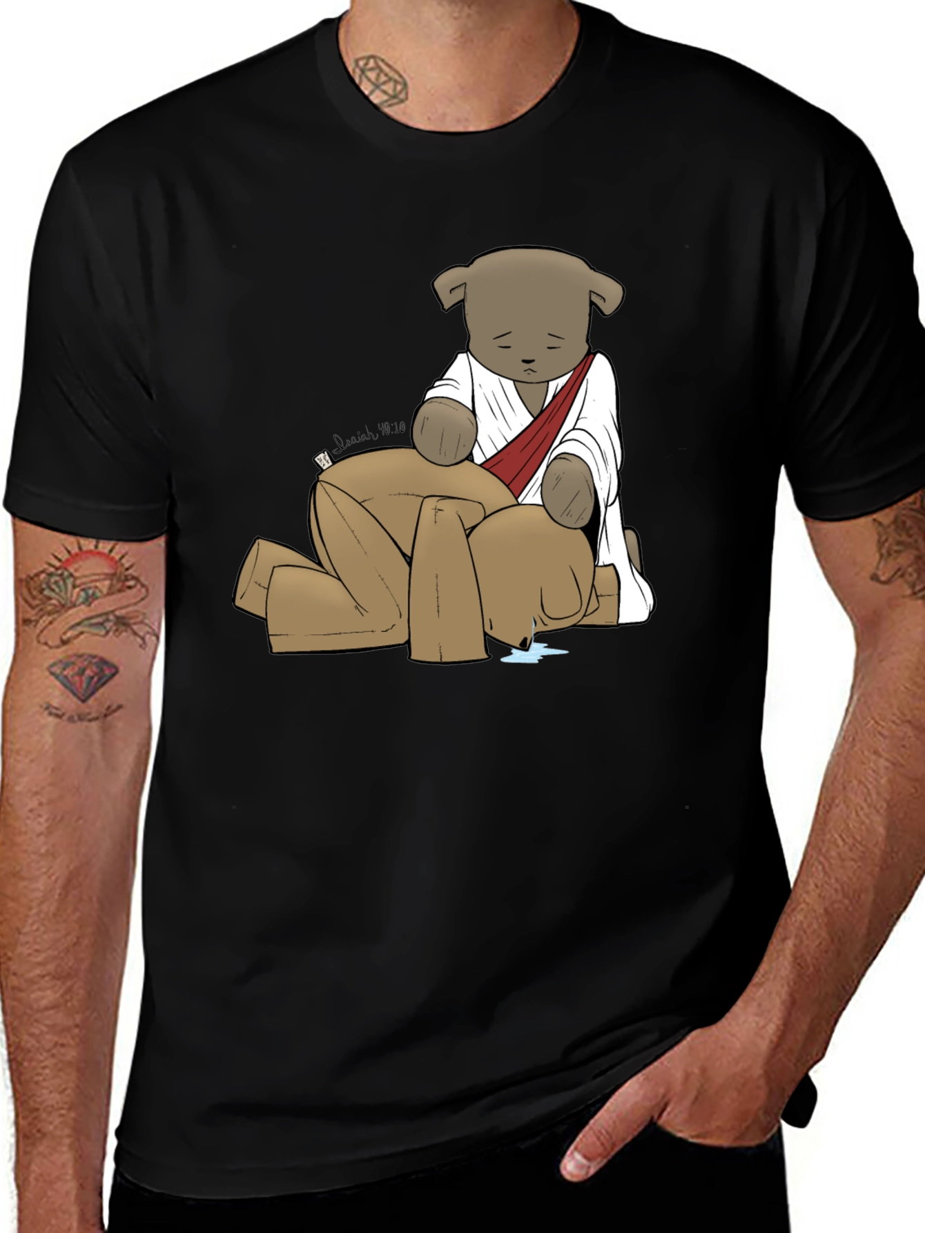 Jesus Bear Graphic Tee - Comfort & Faith