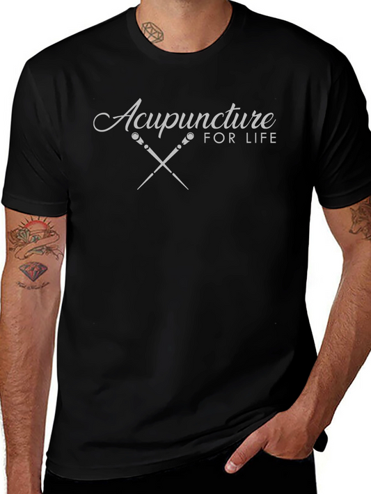 Acupuncture for Life Black T-Shirt