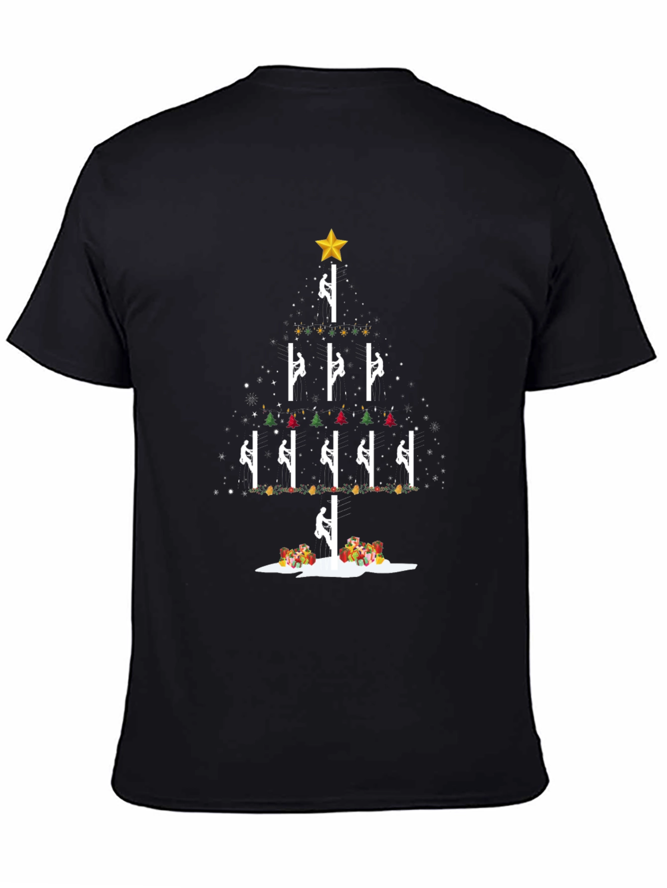 Christmas Pole Climber Tree T-Shirt