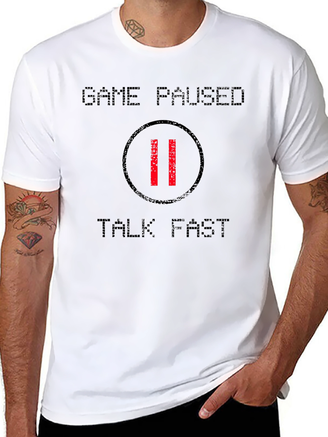 Game Paused T-Shirt - Talk Fast!
