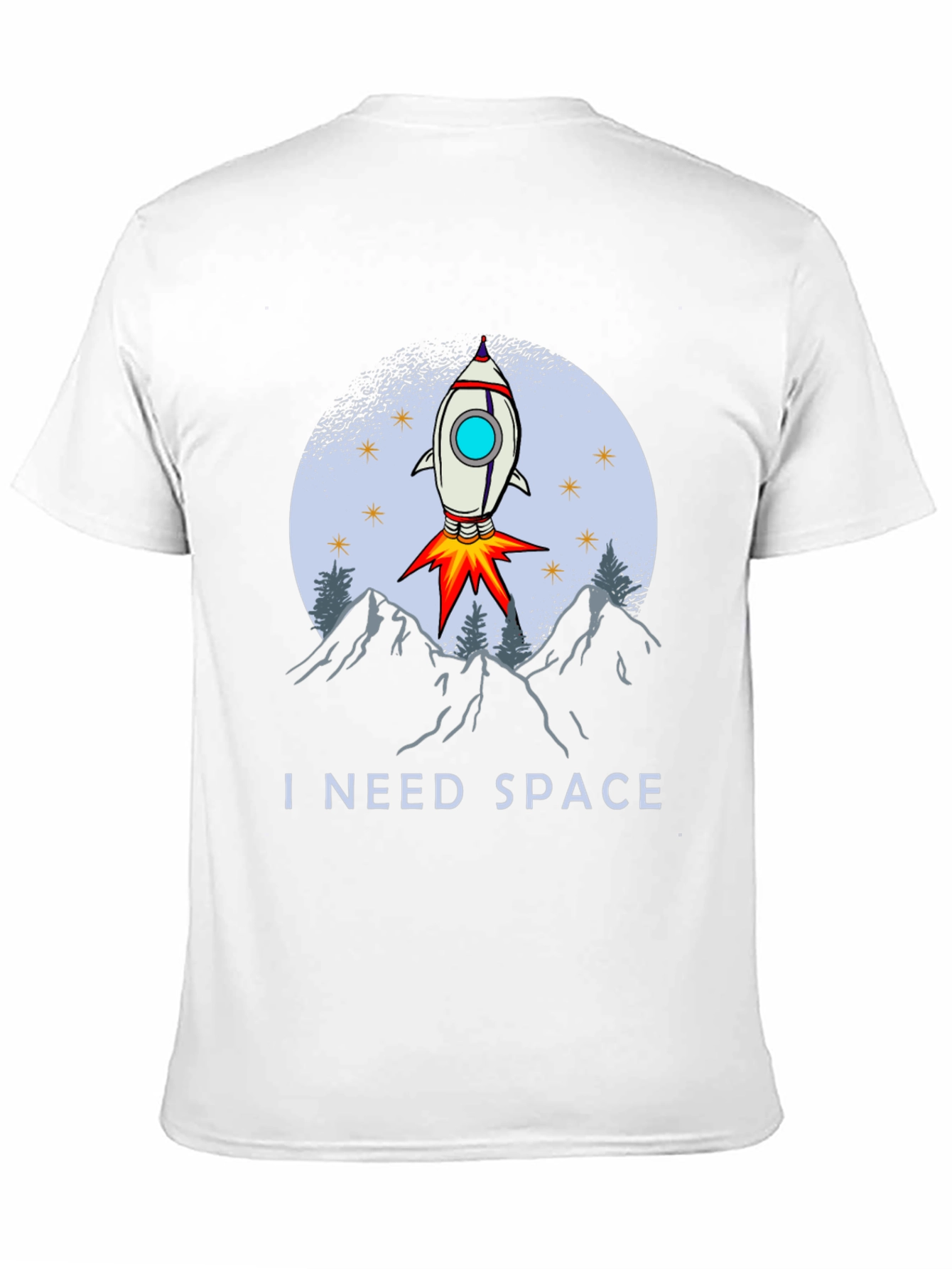 I Need Space T-Shirt - Rocket Launch Graphic Tee