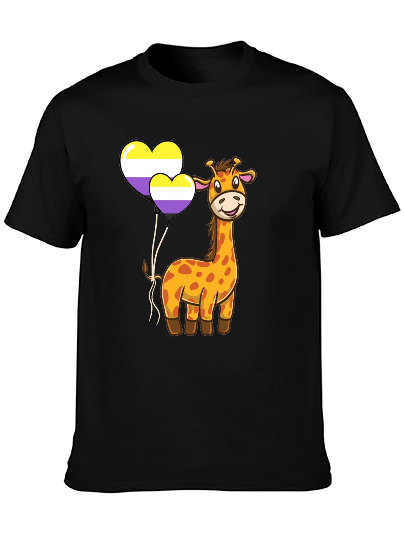 Giraffe Non-Binary Pride T-Shirt