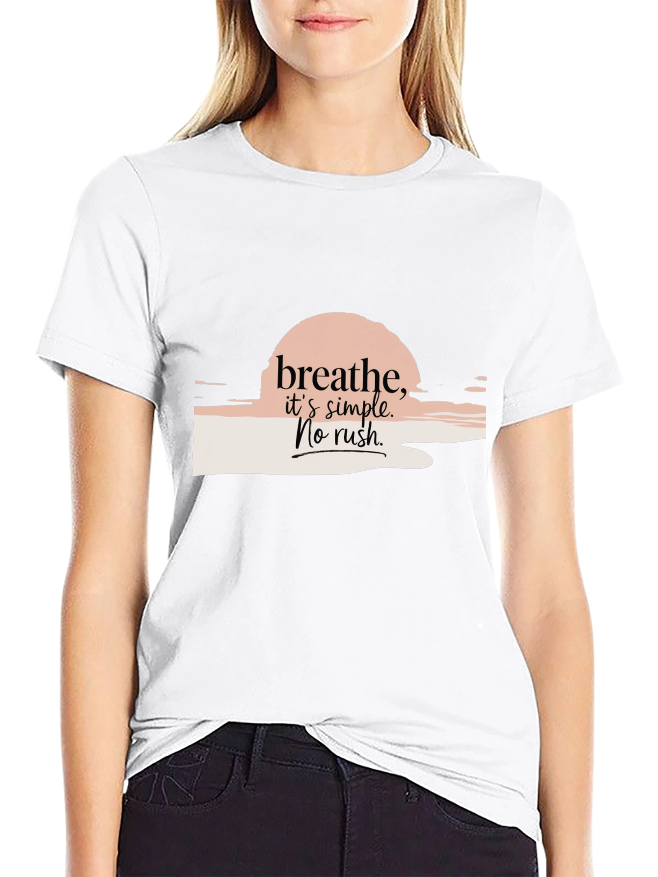 Breathe Simple Graphic Tee - Relaxed Fit