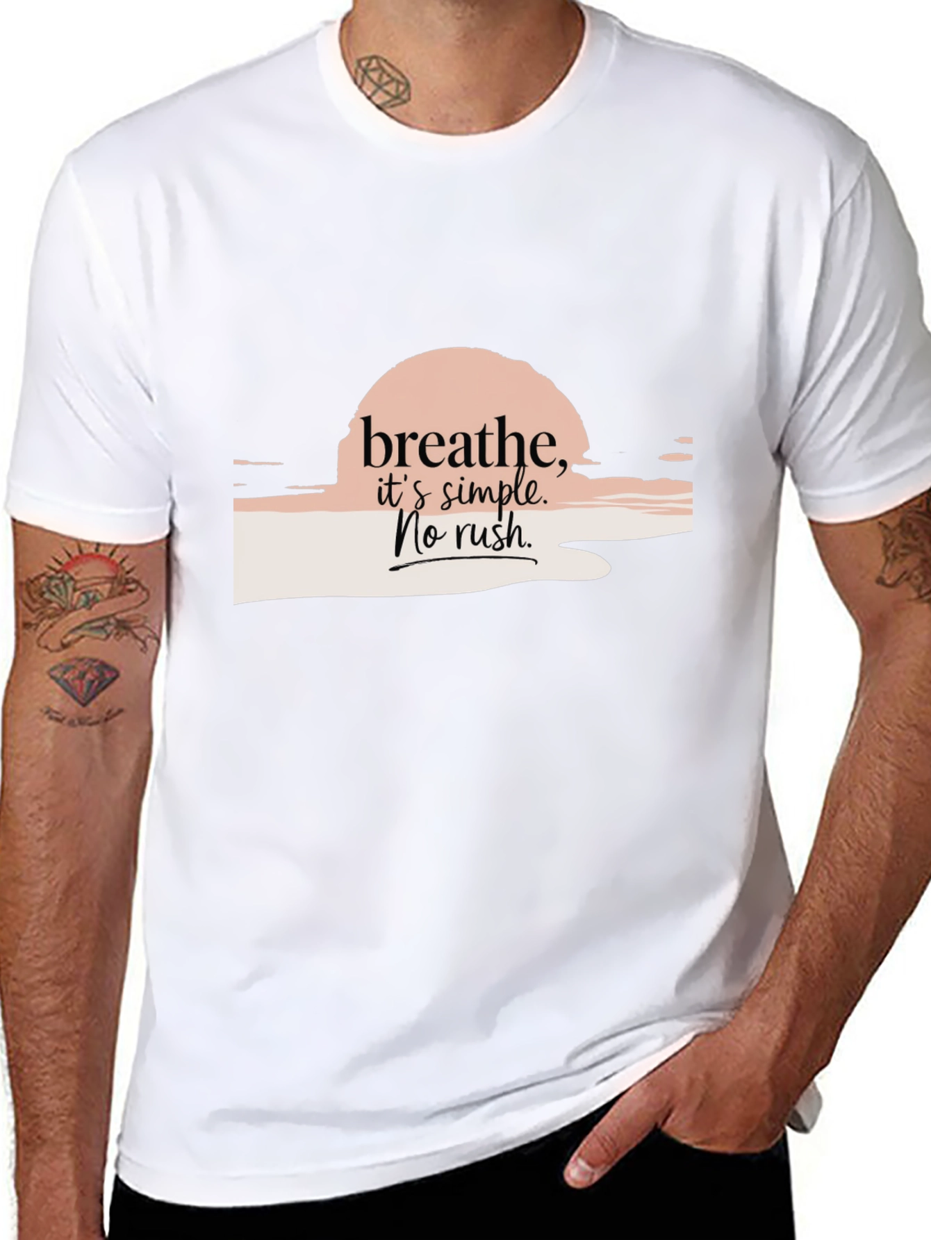 Breathe Simple Graphic Tee - Relaxed Fit