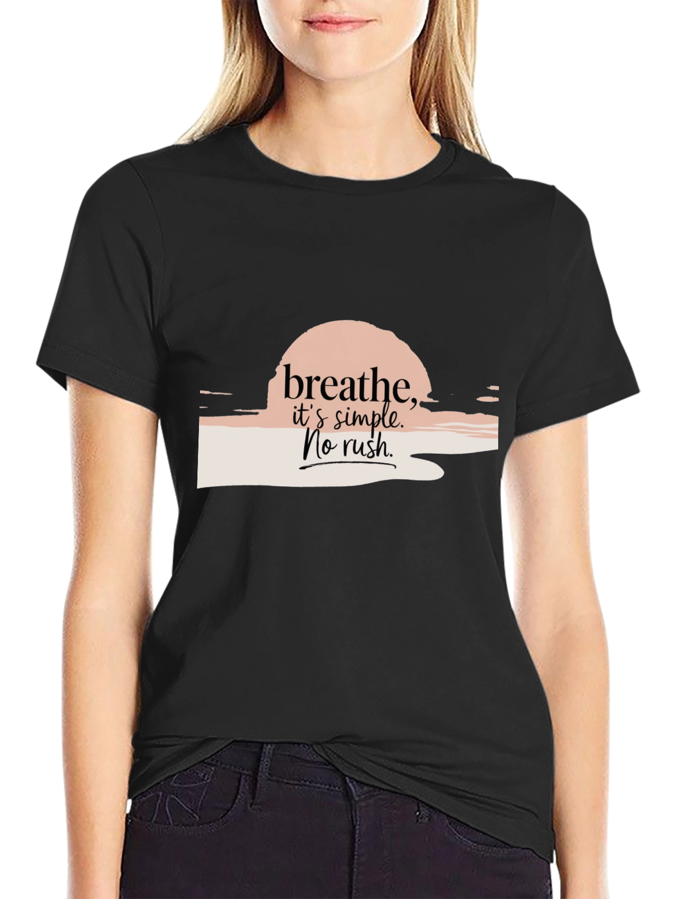 Breathe Simple Graphic Tee - Relaxed Fit