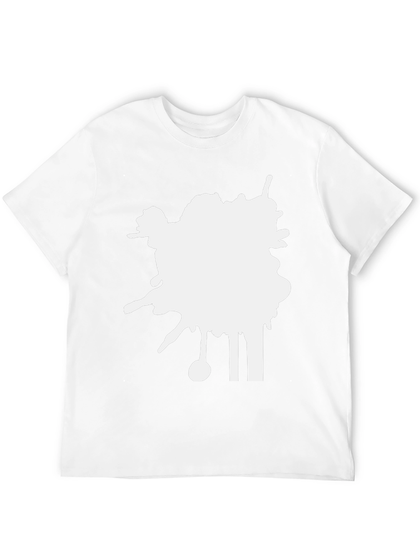 Abstract Splatter Black T-Shirt